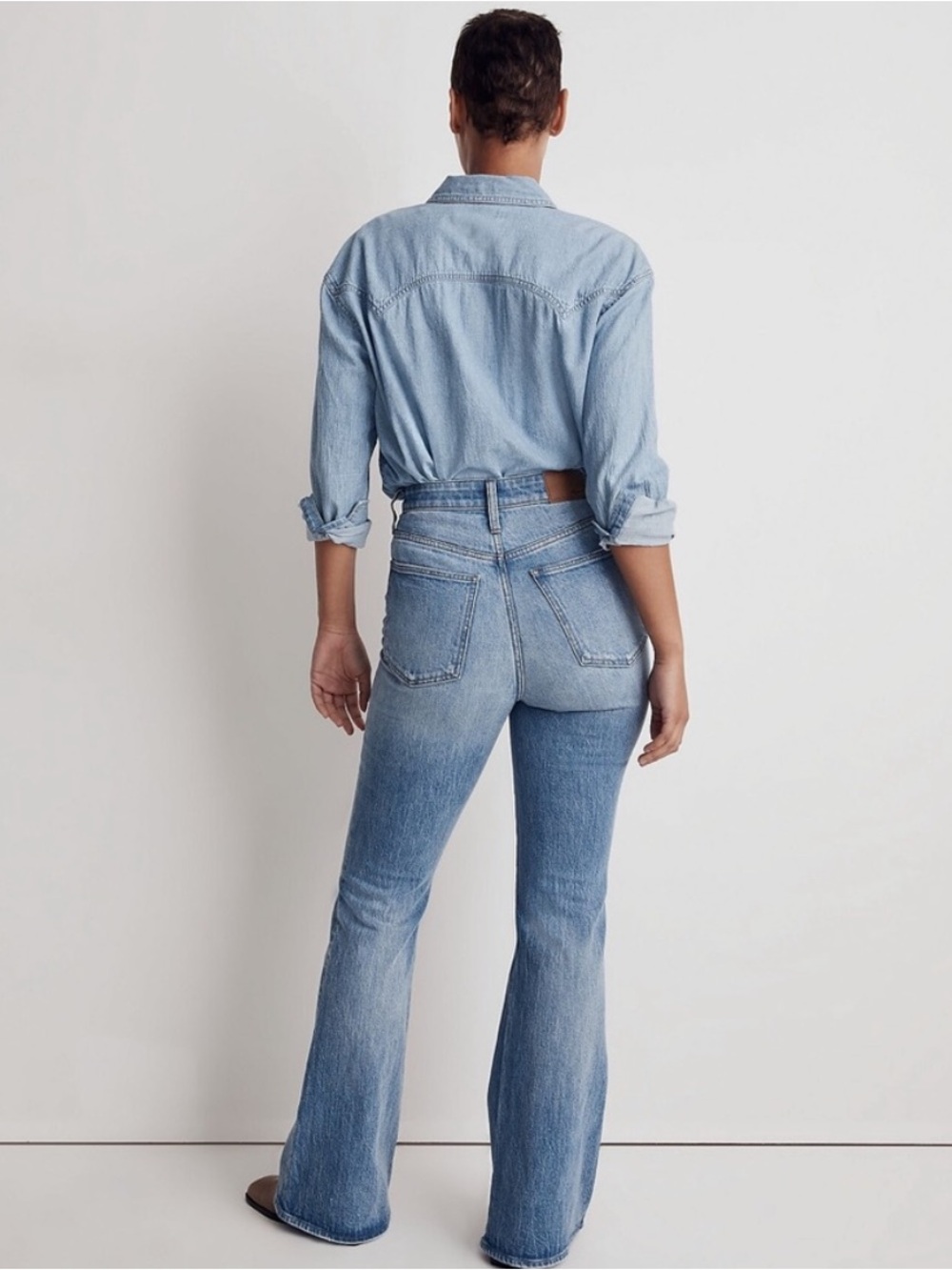 Madewell The Tall Curvy Perfect Vintage Flare Jean in Delavan Wash - Picture 4 of 9